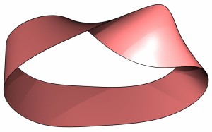 red mobius strip