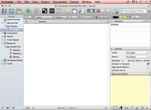 The dreaded blank page.